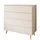 lookway Kommode AURA 95 x 90 x 40 cm Beige / Gold