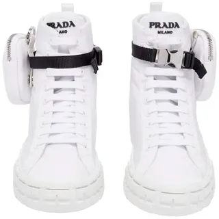 PRADA Mit Pouch Tasch 40 Sneaker mit einer abnehmbaren Tasche versehen