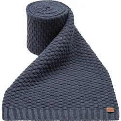 Strickschal CHILLOUTS "Garrick Scarf", Damen, blau, Grobstrick, Strick, Kunstfaser, unifarben, casual,klassisch, Modetücher, mit hochwertigem Strickmuster