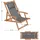Juskys Sonnenliege Tavira 110 x 60 x 110 cm dunkelgrau