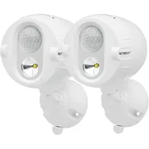 MR. BEAMS Außenstrahler Batterie LED 200 lm 2er Pack Weiß