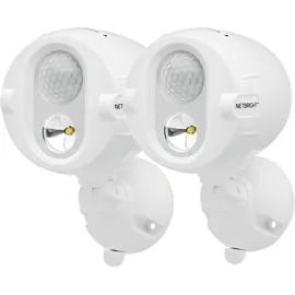 MR. BEAMS Außenstrahler Batterie LED 200 lm 2er Pack Weiß