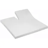 Cinderella Spannbettlaken für Split-Topper Jersey  200 x 200 - 200 x 210 cm weiß