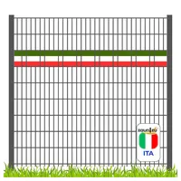 Zaunzu Sichtschutzstreifen Fanartikel Italien für Doppelstabmatten Akzentstreifen