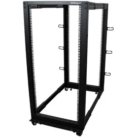 Startech Open Frame - 4POSTRACK25U Server-rack StarTech.com 25HE Serverschrank, Schwarz