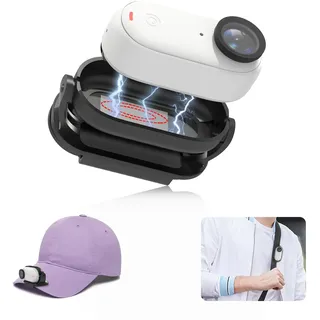 PULUZ Insta 360 Go 3s Clip, Magnetische Insta 360 Go 3s Hat Halterung für Action-Kamera, für Insta 360 GO3 Zubehör