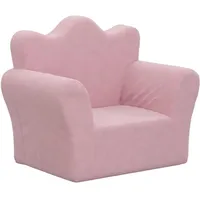 vidaXL Kindersofa Rosa 90 x 60 cm Polyester weich plüsch