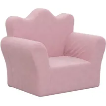 vidaXL Kindersofa Rosa 90 x 60 cm Polyester weich plüsch