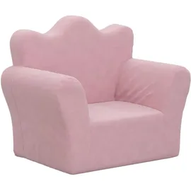 vidaXL Kindersofa Rosa 90 x 60 cm Polyester weich plüsch