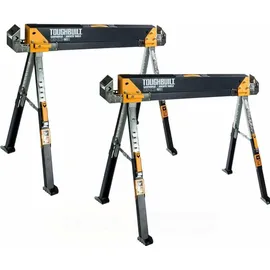 ToughBuilt Konstruktionsböcke Holz/Stahl orange 1 x Paar 1180 kg