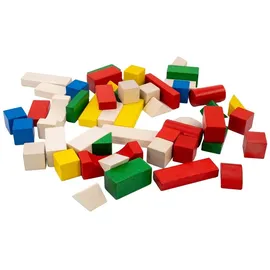 Erzgebirgische Holzspielwaren Holzbausteine 50 Teile