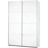 Rauch Möbel Caracas, Kleiderschrank mit Schwebetüren für Schlafzimmer, Kinderzimmer, Flur 2-türig, mit Zubehör Premium, inkl. Soft-Close-Funktion, Farbe Weiß, Breite 136 cm