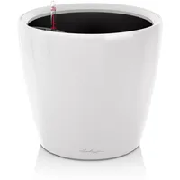 LECHUZA Classico LS 50 Komplettset Ø 50 x 47 cm weiß hochglanz