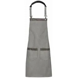 Latzschürze Canvas zwei Taschen Fb. graphit : graphit : 100% Baumwolle 16oz.