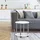 Relaxdays Beistelltisch rollbar, MDF, HBT: 41,5x40x40cm, weiß