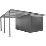 Biohort Seitendach Gr. L für Gerätehaus AvantGarde A4/A8 Quarzgrau-Metallic