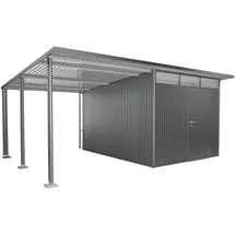 Biohort Seitendach Gr. L für Gerätehaus AvantGarde A4/A8 Quarzgrau-Metallic