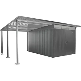 Biohort Seitendach Gr. L für Gerätehaus AvantGarde A4/A8 Quarzgrau-Metallic