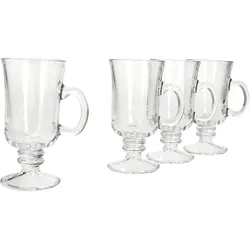 4er Set IRISH COFFEE Gläser mit Füße & Henkel - 825039