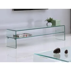 TV-Möbel mit 1 Ablage - Glas - STILEOS