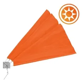 DETEX Balkonfächer 140 x 140 cm orange 2 St.