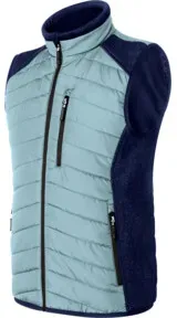 Kübler Hybridweste eisblau/dunkelblau XL