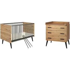 Schardt 2-tlg. Babyzimmer Morris Oak
