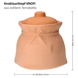Mambocat Knoblauchtopf Knofi Terrakotta Sack