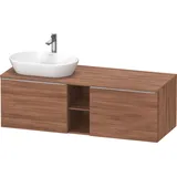 Duravit D-Neo Konsolenwaschtischunterbau wandhängend Nussbaum Matt 1400x550x459 mm - DE4950L70790000 DE4950L70790000