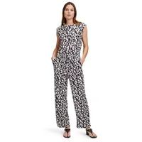 Betty&Co Betty & Co Damen Jumpsuit mit Rundhalsausschnitt Black-Nature,36 - 36