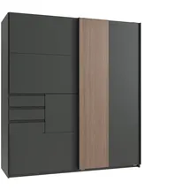 möbel-direkt.de Schwebetürenschrank Coburg 180 x 198 x 65 cm Grau