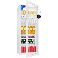Bomann® Getränkekühlschrank mit Glastür | Kühlschrank mit 245/244L Nutzinhalt & 5 Gitterablagen | Flaschenkühlschrank mit Abtauautomatik & stufenloser Temperaturregelung | KSG 7289 weiß