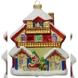 Krebs Glas Lauscha Santas House 1-tlg. 13cm