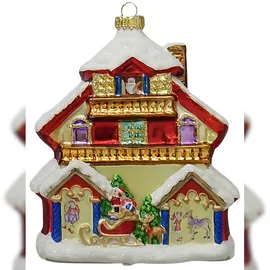 Krebs Glas Lauscha Santas House 1-tlg. 13cm