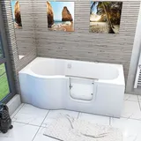Acquavapore - Seniorenwanne Mit Tür Whirlpool S12-air-r Badewanne 85x170cm Ohne Armatur