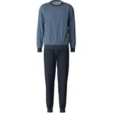 CALIDA Herren Bündchen-Pyjama Relax Streamline, dark sapphire, L