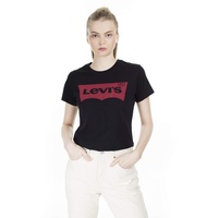 Levis Levi's Damen T-Shirt, The Perfect Tee, Schwarz S