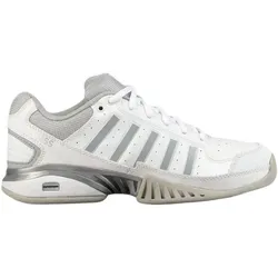 K-SWISS TENNIS Damen Tennisschuhe Indoor Receiver, Weiß/Silber, 37