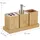 Relaxdays Badaccessoire-Set Braun