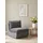 Hela Cocktailsessel Rhodos Microfaser 74 x 77 x 87 cm Dunkelgrau mit Kissen