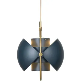 GUBI Multi-Lite Pendelleuchte messing/dunkelblau - ø22,5 cm