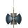 GUBI Multi-Lite Pendelleuchte messing/dunkelblau - ø22,5 cm
