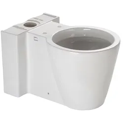 Duravit Starck 1 Stand WC-Kombination Tiefspüler, Badkeramik, weiß