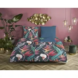 DESCANSO Chloe Blumen Mehrfarbig 200 x 200 cm + 2 x 80 x 80 cm