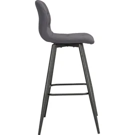 byLIVING »Essgruppe Nele, Stühle Simone« Set, Tisch mit Barhockern, 3 Stk. tlg. Barhocker, Bartisch schwarz