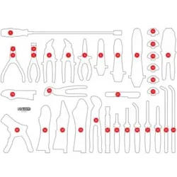 KS Tools Leere Schaumstoffeinlage zu 821.0034