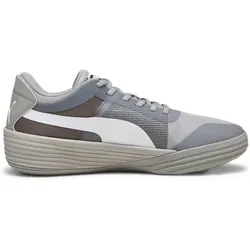 PUMA Herren Basketballschuhe Clyde AllPro Team, CONCRETE GRAY-PUMA WHITE, 44