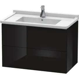 Duravit Waschtischunterschrank 2 Auszüge 82 x 55,8 x 46,9 cm Schwarz Hochglanz