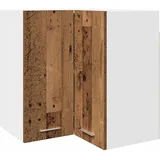 vidaXL Hängeschrank Eck-Hängeschrank Altholz-Optik 57 x 57 x 60 cm Braun