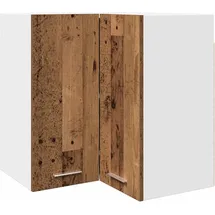 vidaXL Hängeschrank Eck-Hängeschrank Altholz-Optik 57 x 57 x 60 cm Braun